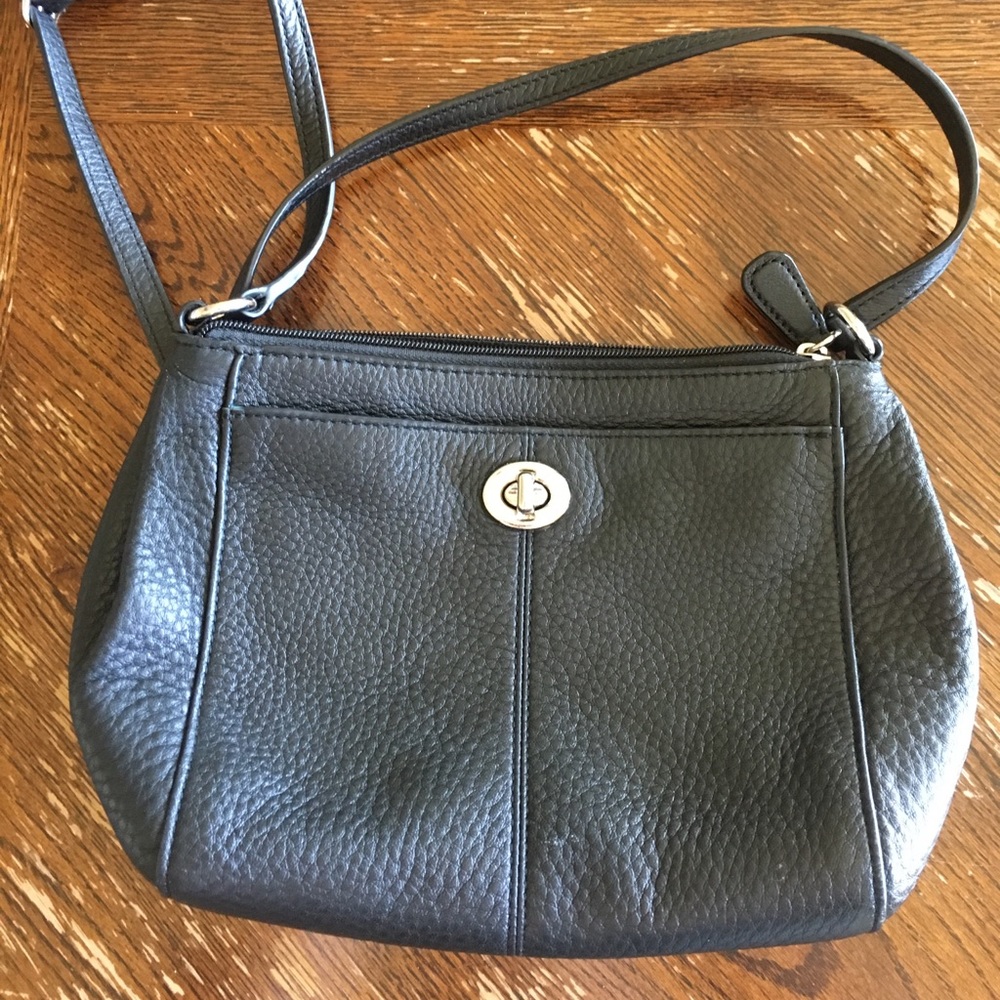 Black crossbody coach purse